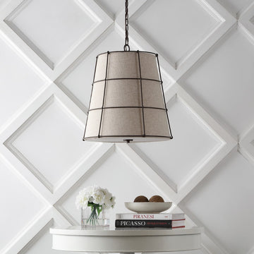 Silas Rustic Farmhouse LED Flush Mount - JONATHAN Y